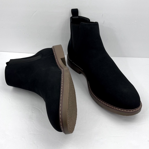 SONOMA GOODS FOR LIFE W/ORTHOLITE eco TECHNOLOGY, CHUKKA BOOTS, SIZE 13, BLACK - Picture 7 of 11